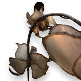 Metal flowers floor lamp