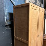 Raw vintage oak cabinet