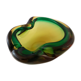 Glass ashtray "Sommerso" 1950s