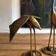 Vintage brass heron duo