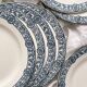 8 flat ironstone plates “Bristol” Salins