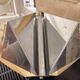 Vintage Space Age Chrome Metal Suspension Chandelier Sciolari