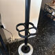 Vintage Italian design coat rack – Marble & Chrome – 70s/80s