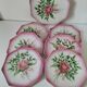 dessert plates and serving dish in earthenware – hand-painted decoration