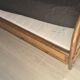 Two-seater vintage rattan bed 140 x 200 cm