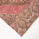 Tapis de couloir vintage rouge et rose 3x13, 91x399Cm