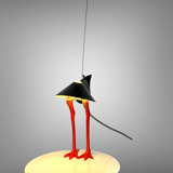 Lamp by Ingo Maurer 1982 bibibibi limited edition metal / porcelain model