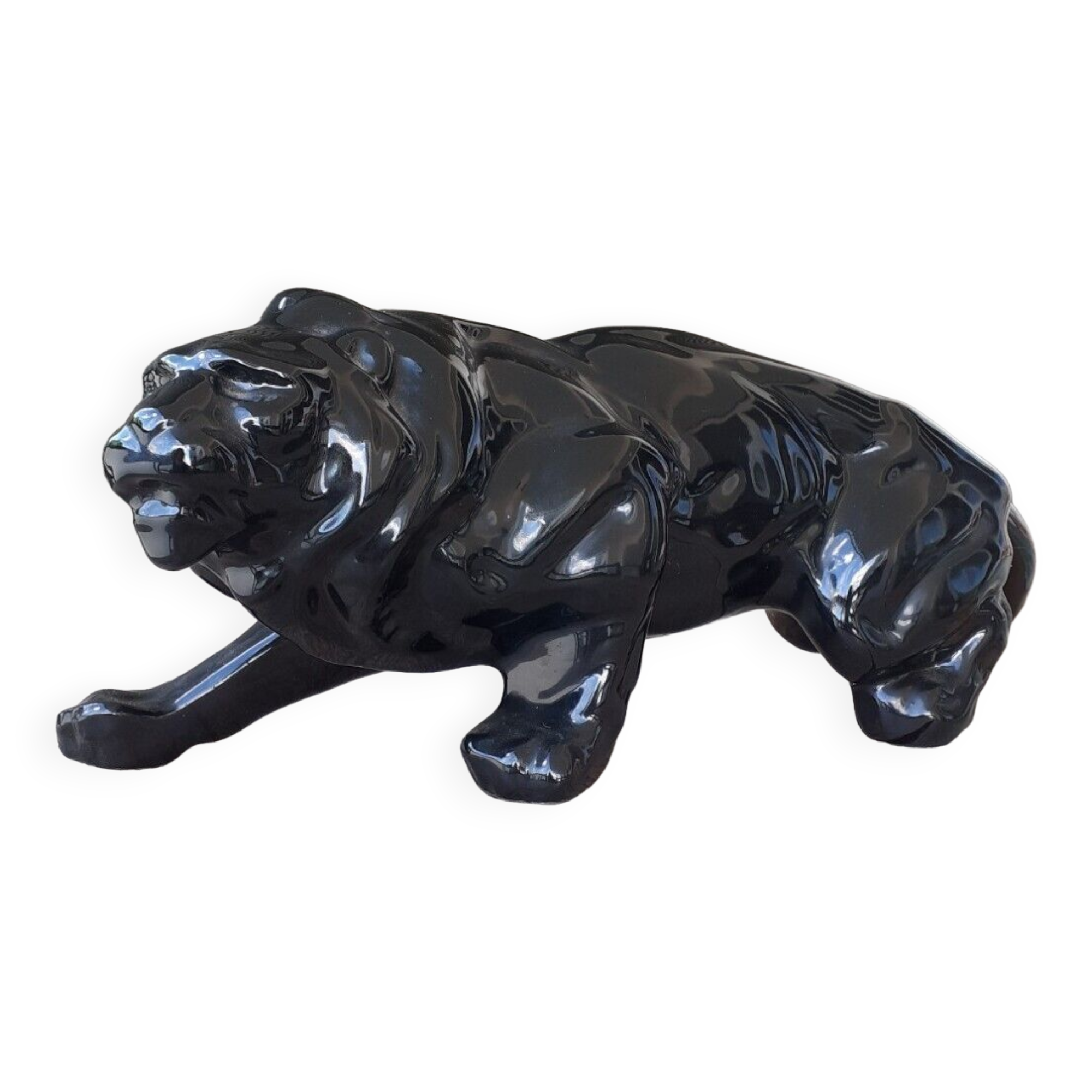 Black Lion In earthenware