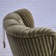 1960s, Danish highback relax armchair, original condition, green furniture velour.