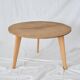 Round wooden coffee table