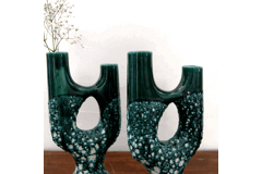 Vintage asymmetrical candlesticks