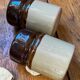 Glazed stoneware salt and pepper shakers, 1970s