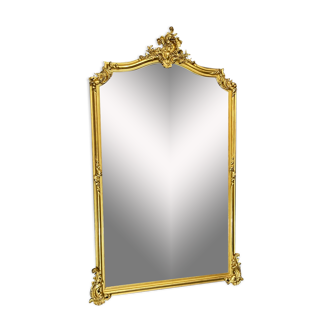 Mirror 174x111 period XIXth beautiful gilding, very good condition