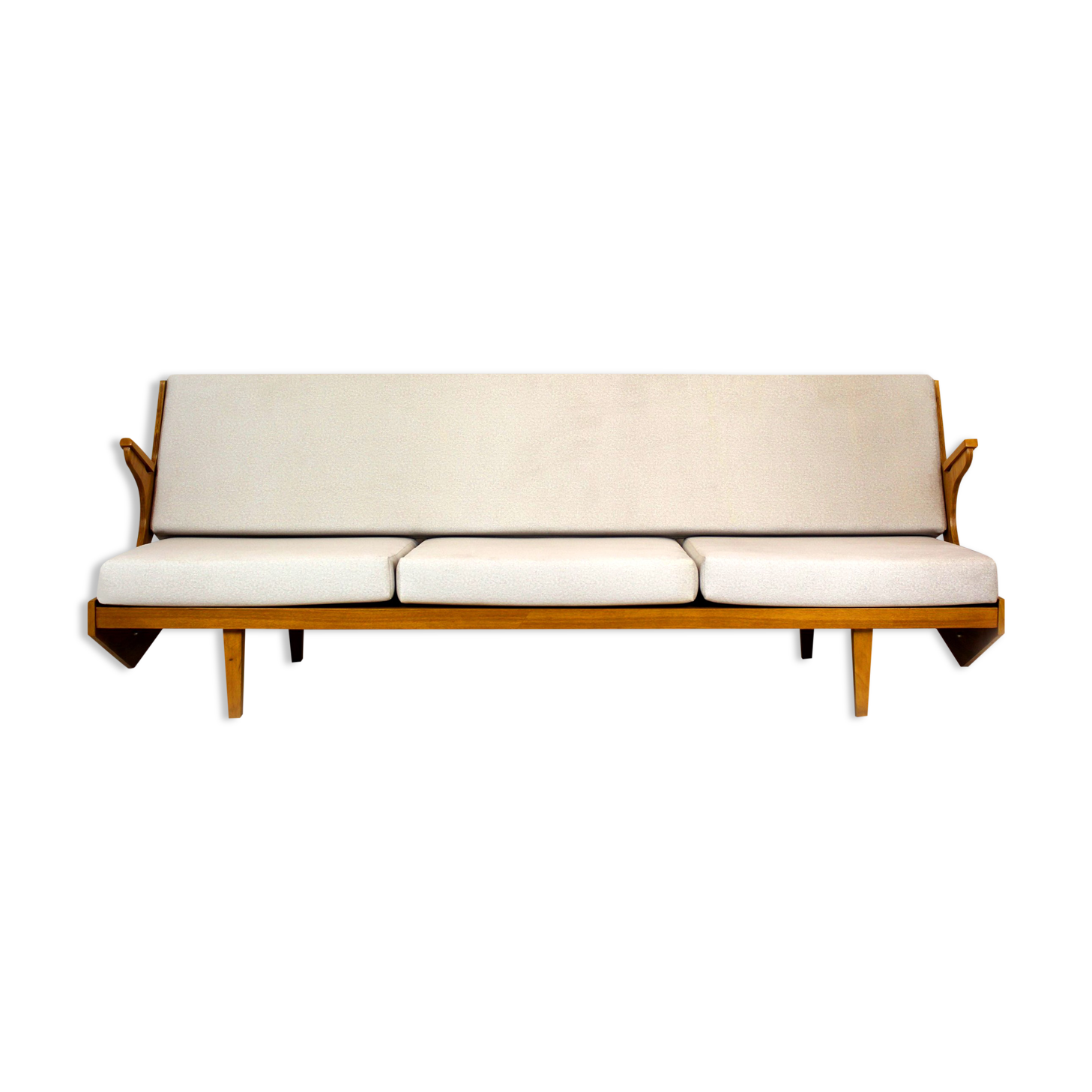 Restored Mid-Century Convertible Sofa from Opp Drevovyroba, 1970s