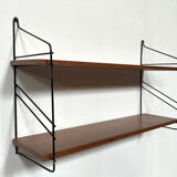 Vintage teak wood wall shelf wall rack