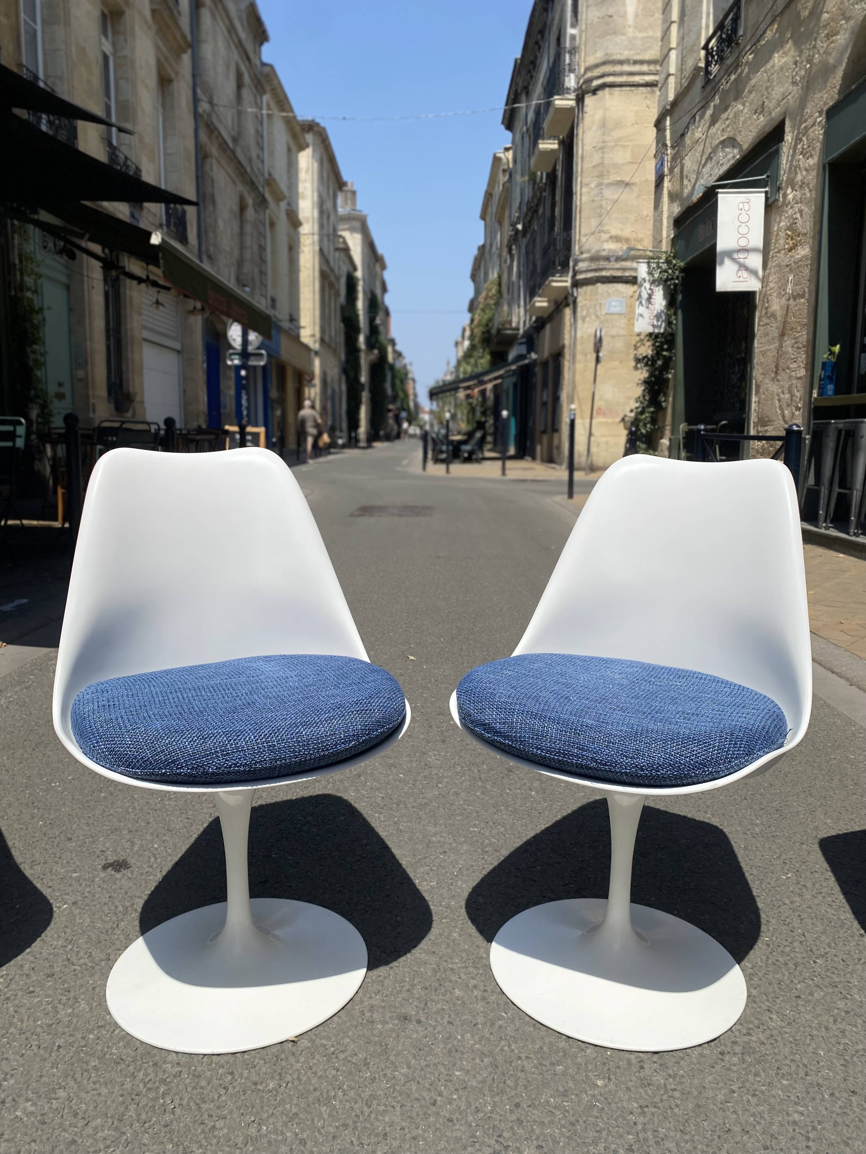 Tulip chairs by eero saarinen for knoll