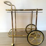 Golden dessert on wheels