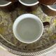 Set of 6 vintage brown glazed bistro coffee cups.