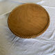 Woven wicker serving tray - 1970s