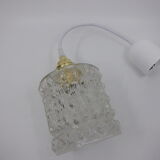 Chiseled glass hanging