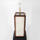 Paire de lampes en os et rotin