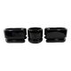 Luigi Colani set of 3 room dividing black planters 1970’s