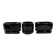 Luigi Colani set of 3 room dividing black planters 1970’s