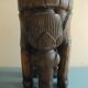 elephant stool plant holder vintage African art 50s