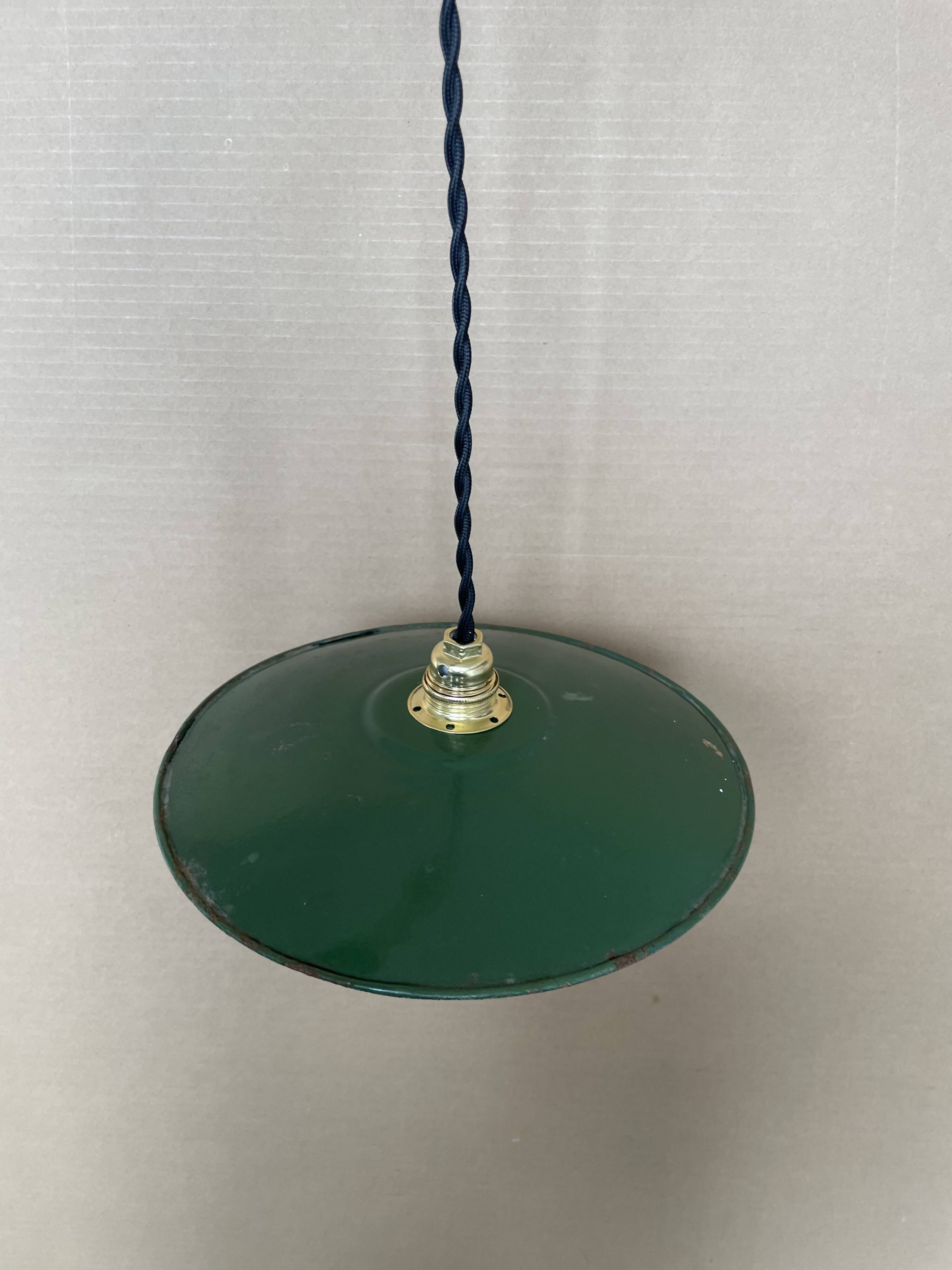 Old industrial pendant light