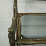 Shelves brass and glass 60 years