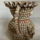 Shell vase folk art