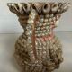 Shell vase folk art