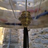 1960s wrought iron tripod floor lamp