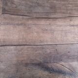 Antique solid cherry farmhouse table with 3 drawers and 2 pulls