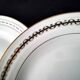 6 flat plates in porcelain. Limoges paste and glaze.