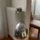 Vintage chrome metal pendant – 1970s design