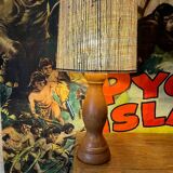 Beautiful wooden lamp