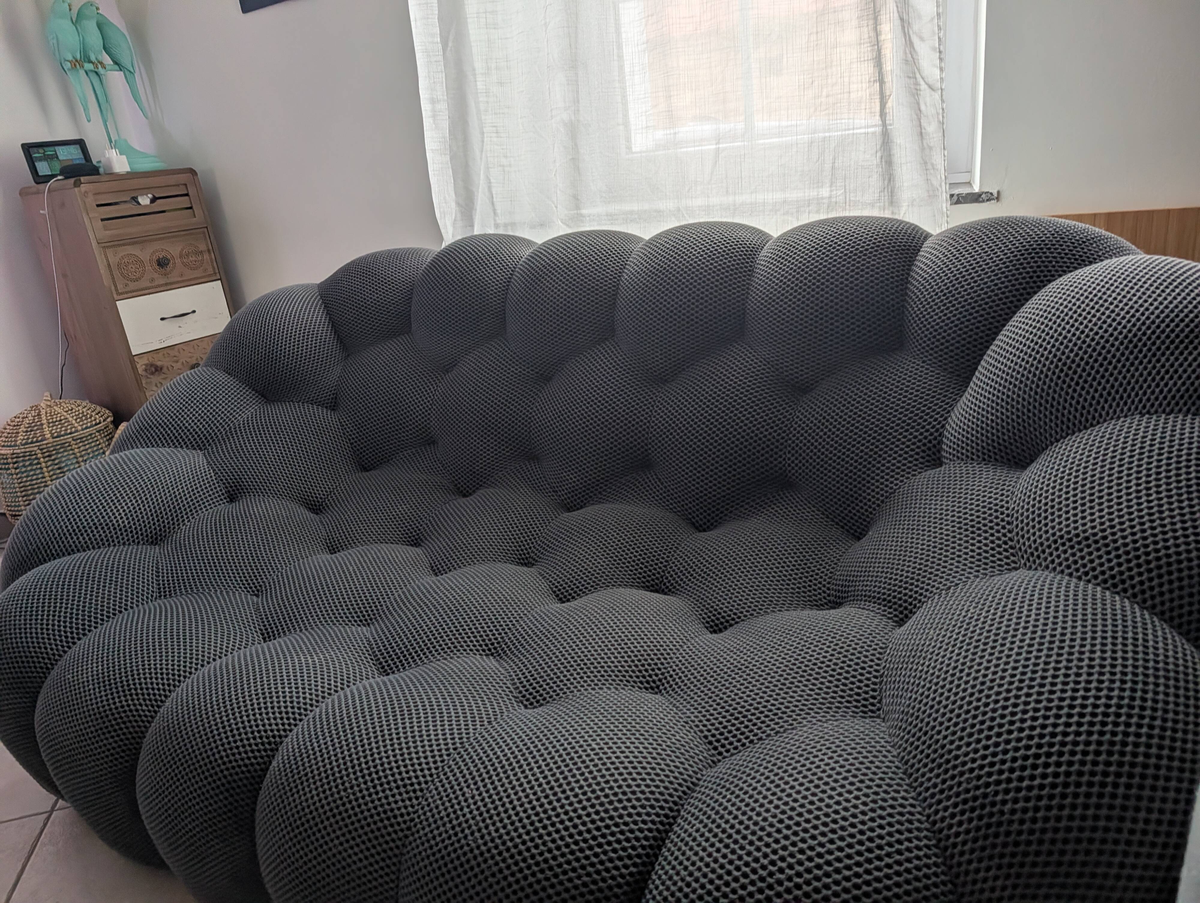 Bubble 2-seater sofa by Sacha Lakic for Roche Bobois – 3D Grey fabric