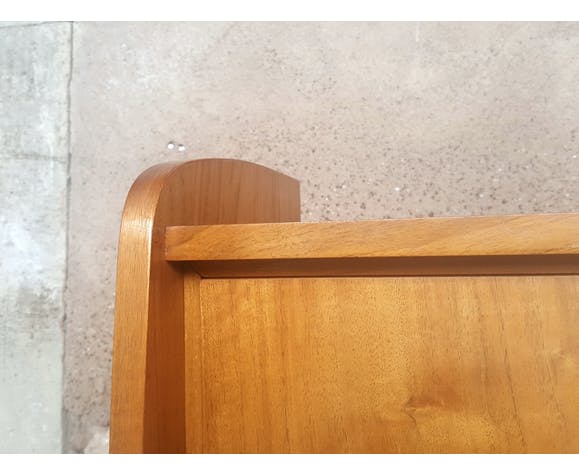 Wooden bookcase, drawers and doors