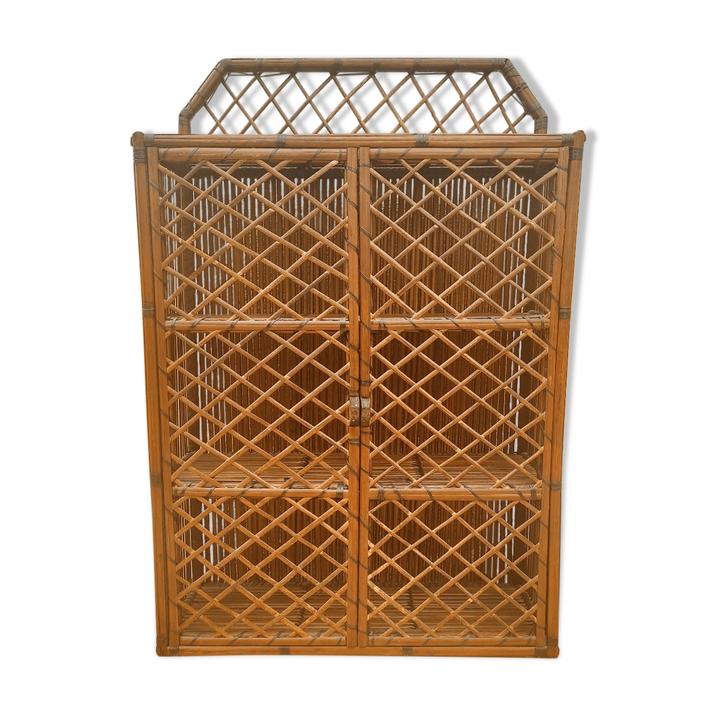 Bamboo wall cabinet