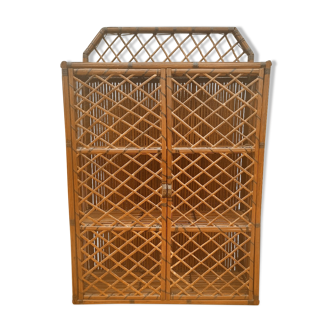 Bamboo wall cabinet