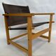 Vintage Safari Chair 1980s Hyllinge Møbler Denmark