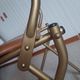 Chaise pliante structure tube et simili cuir