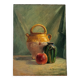 Tableau ancien huile nature morte sur contreplaqué
