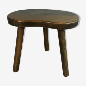 Tabouret tripode en bois