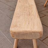 Handcrafted oak bench