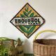 Vintage basket in woven wicker and scoubidou wire