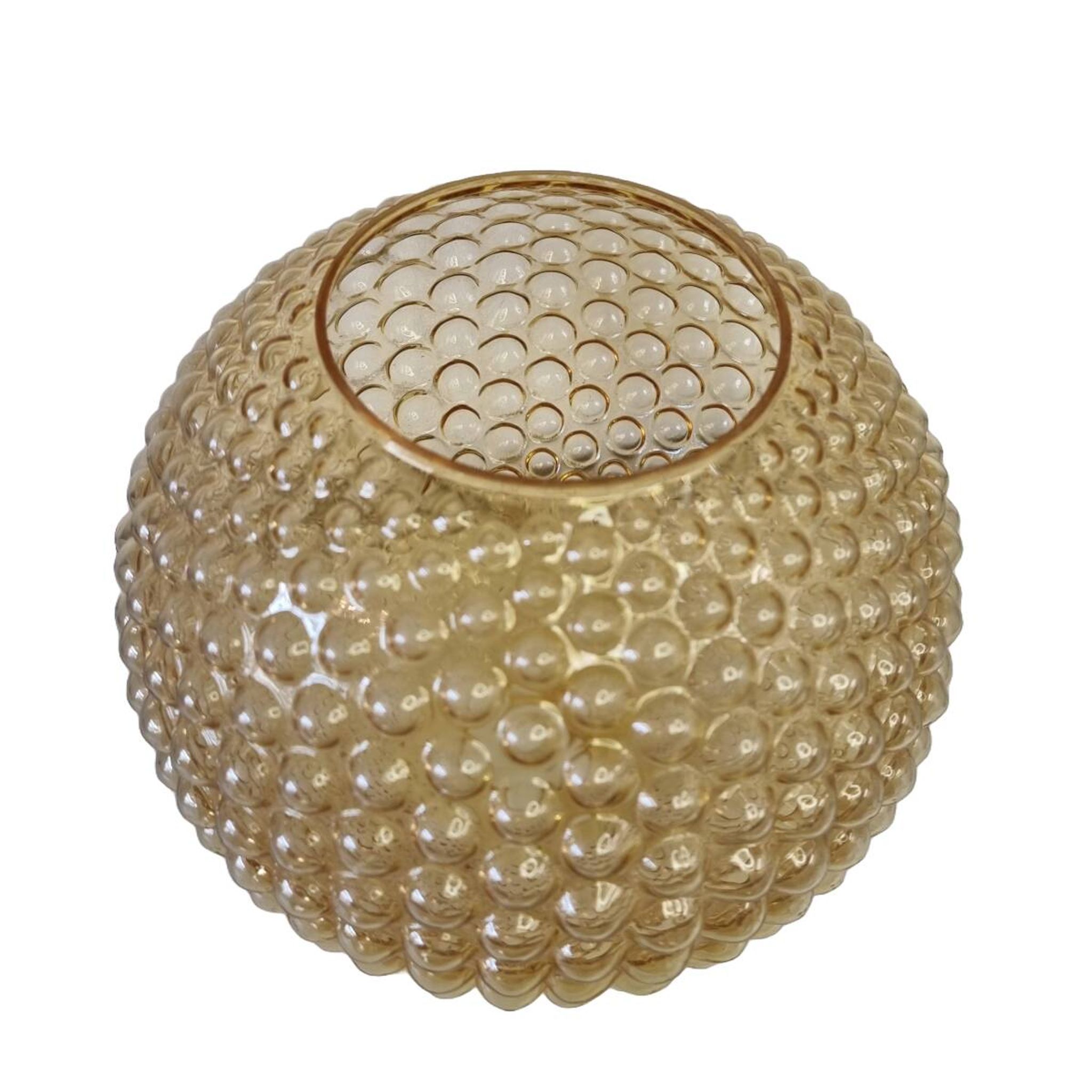 Vintage Yellow Bubble Lampshade, 1970s
