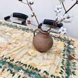 Italian vintage onyx marble floral dining table 'Edelweiss'