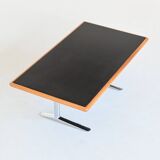 Warren Platner writing desk leather and oak Knoll United States 1970